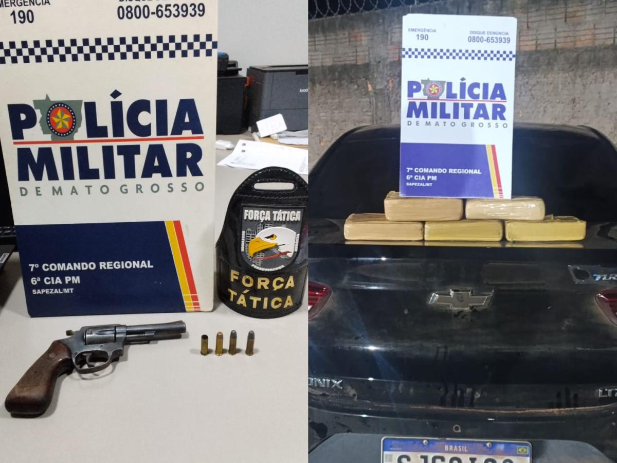 Bandido saca revólver, atira contra a PM e acaba morto em confronto na zona rural de Sapezal