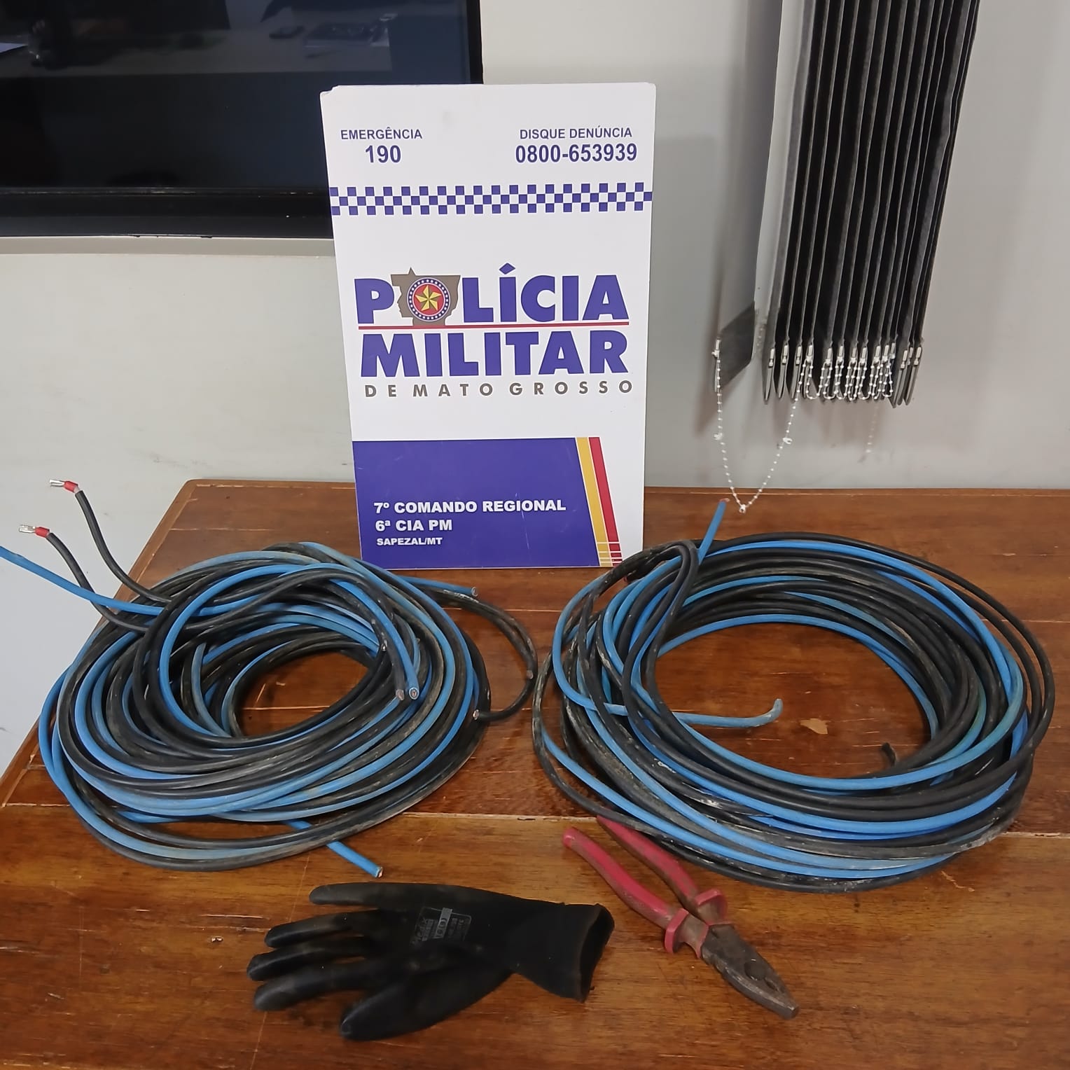 Suspeito é preso por furto de fiação em obra de casas populares em Sapezal