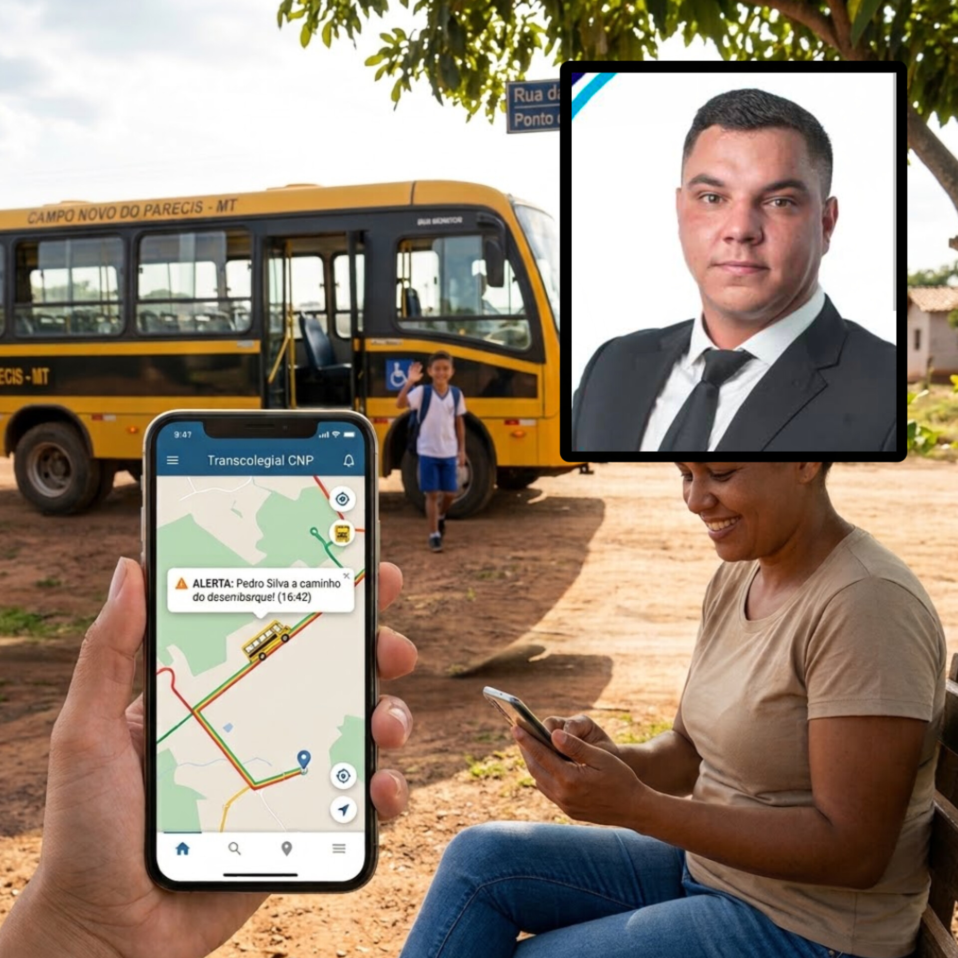 Câmara aprecia projeto de rastreamento para ônibus escolares em Campo Novo do Parecis